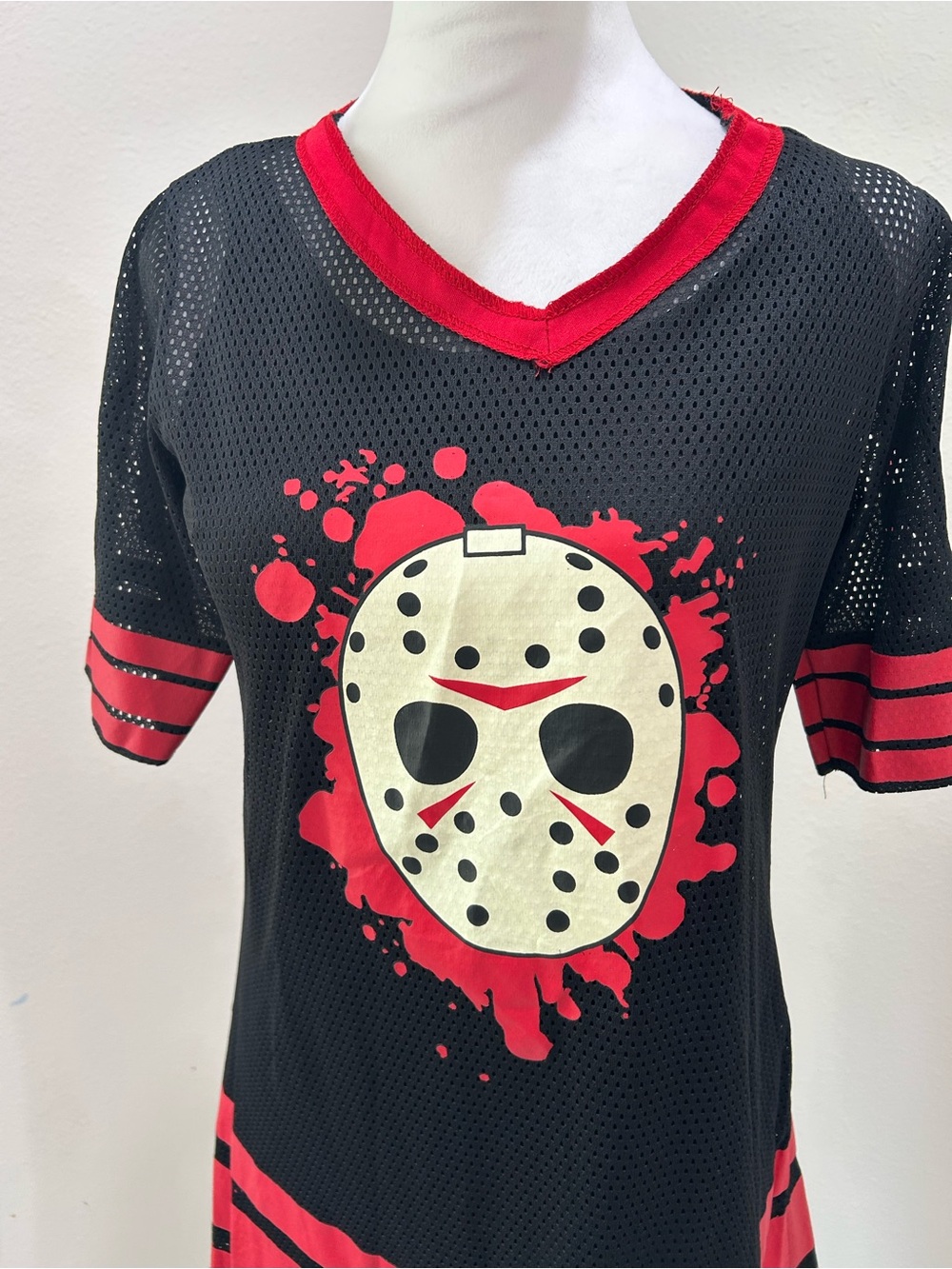 Friday the 13th Jason Vorhees Horror Mask Graphic Jersey Dress - Picture 6 of 9
